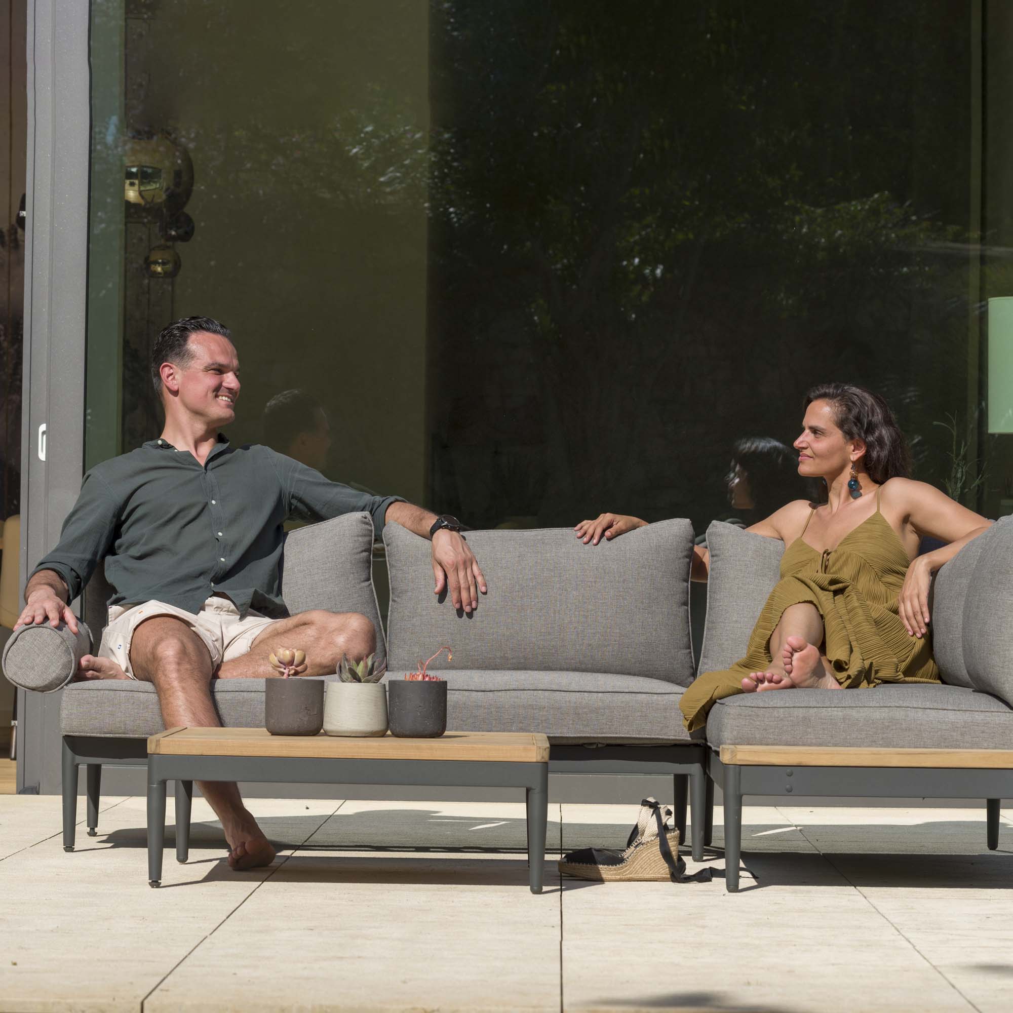 Trädgårdsbord LifestyleGarden TOPAZ soffbord 73 cm