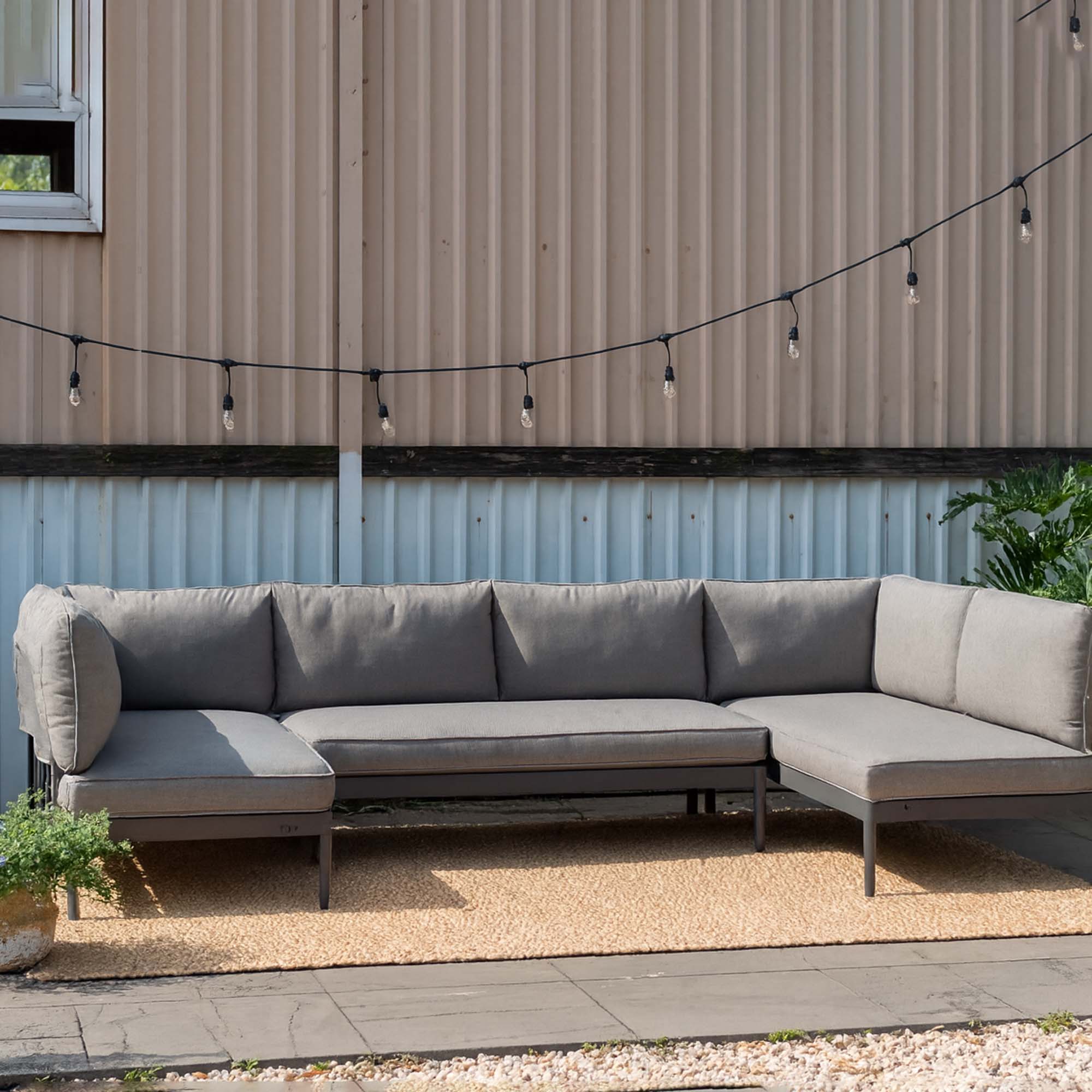 Loungegrupp LifestyleGarden TOPAZ U-set 2: vänster/höger 2-sitssoffa x 3