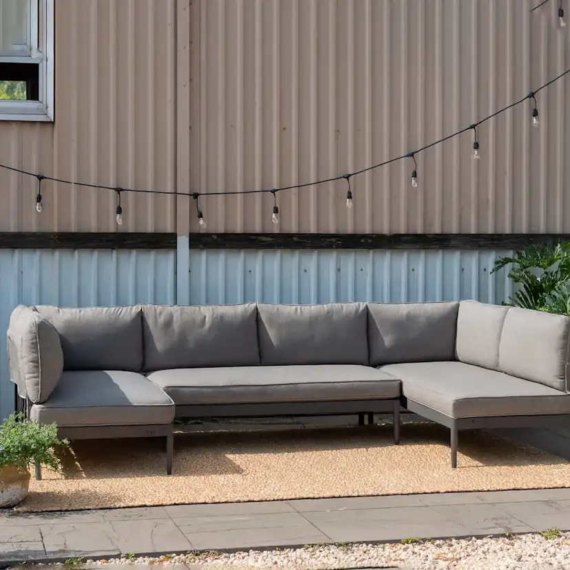Loungegrupp LifestyleGarden TOPAZ U-set 2: vänster/höger 2-sitssoffa x 3