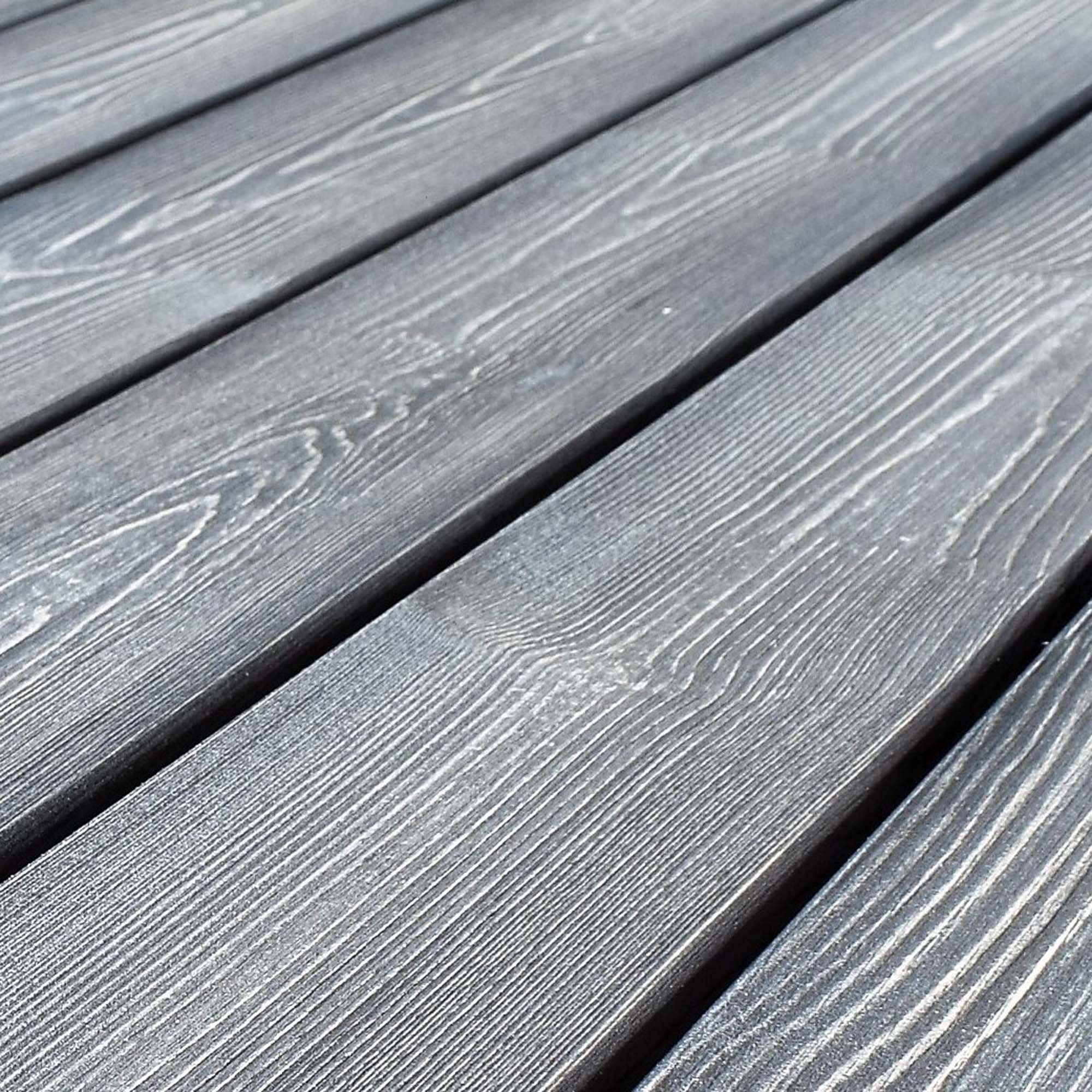 Trädgårdsbord Baltic Garden Scottsdale Round Shabby Chic grå med vita ben, Ø 112 cm