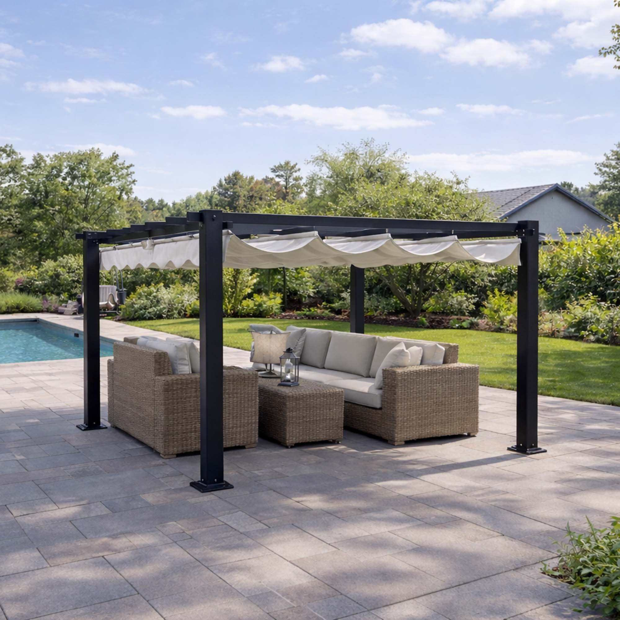 Pergola Baltic Garden SUNSET 3x4 m, grå