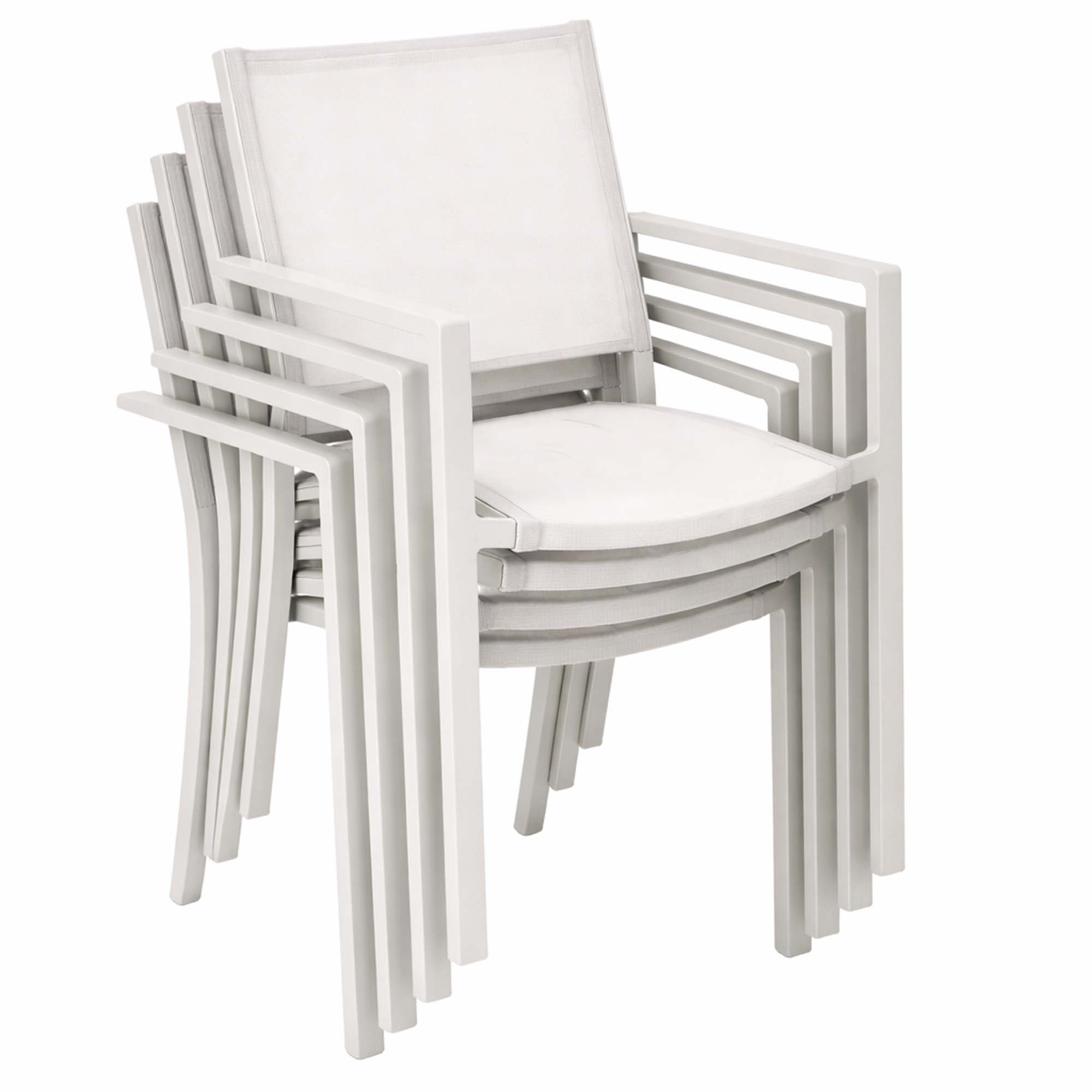 Trädgårdsfåtölj Baltic Garden Palermo 4-pack, beige/sand