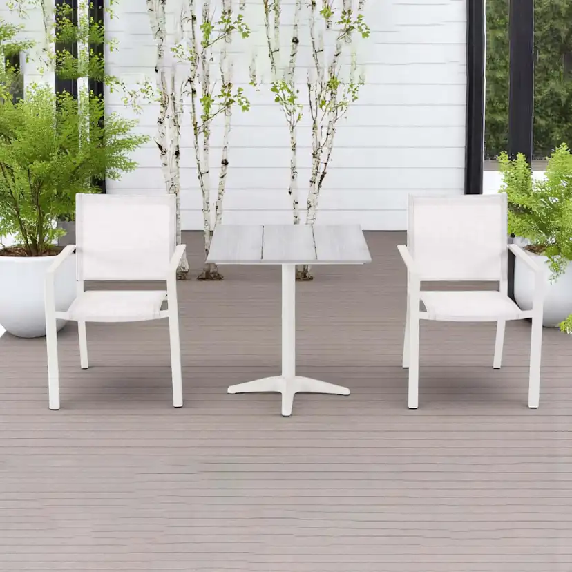 Trädgårdsfåtölj Baltic Garden Palermo 4-pack, beige/sand