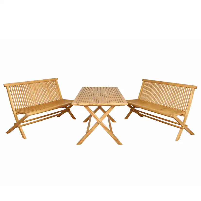 Trädgårdsbänk Baltic Garden Milano fällbar bänk 120 cm