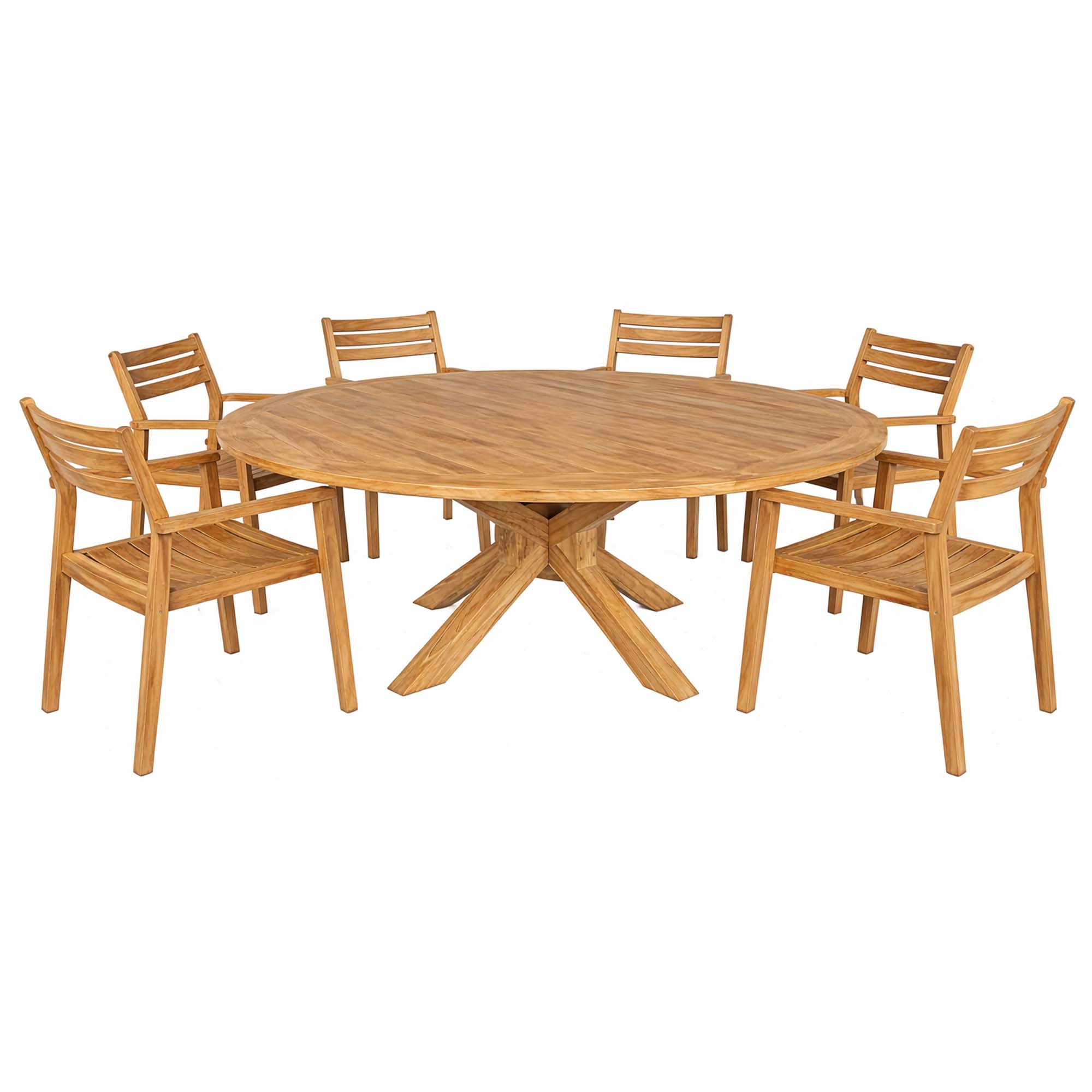 Trädgårdsfåtölj Baltic Garden Augusta matstol 5-pack