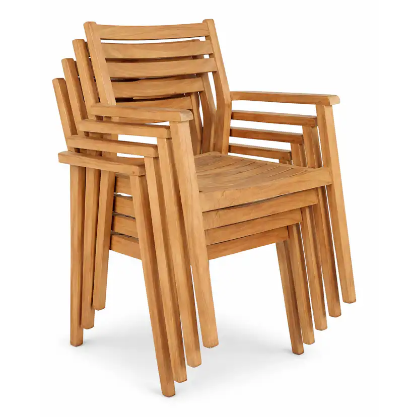 Trädgårdsfåtölj Baltic Garden Augusta matstol 4-pack