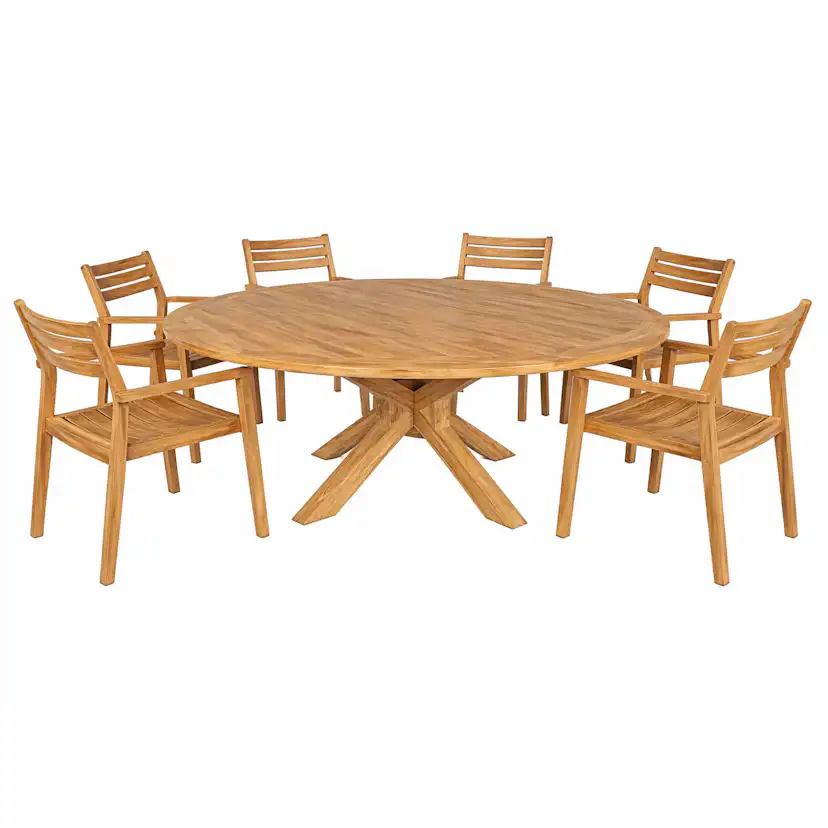 Trädgårdsfåtölj Baltic Garden Augusta matstol 4-pack