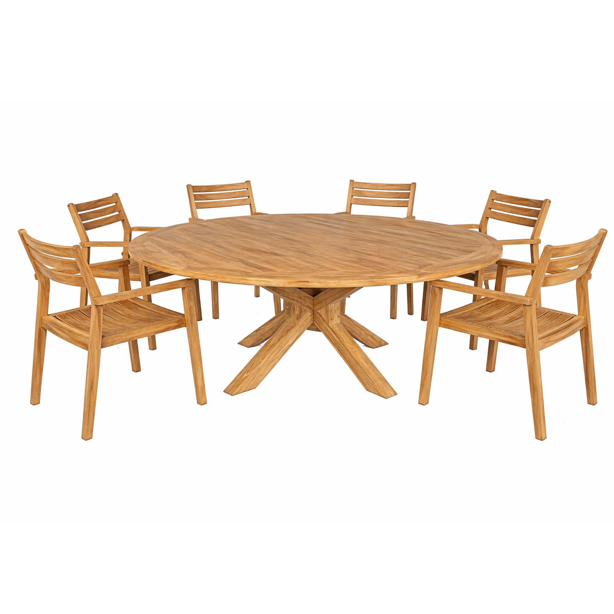 Trädgårdsfåtölj Baltic Garden Augusta matstol 6-pack