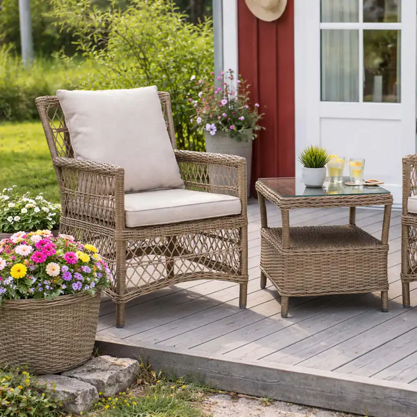 Trädgårdsfåtölj Baltic Garden Aruba 2-pack