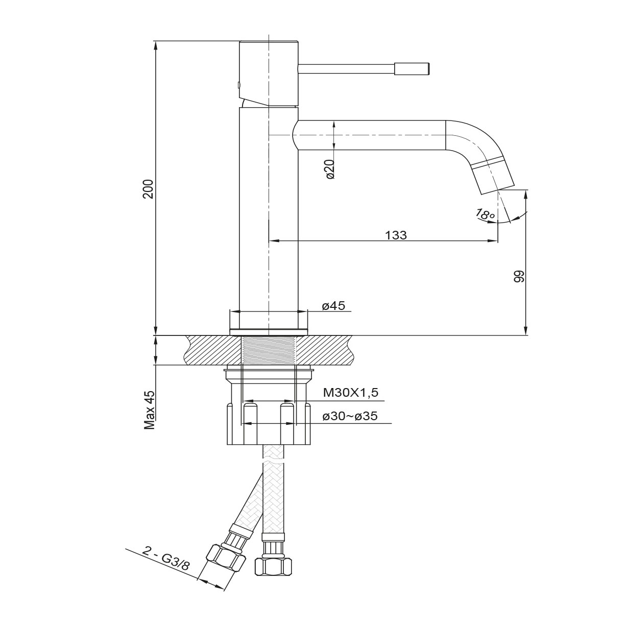 Blandarpaket Hafa Fine Ø250
