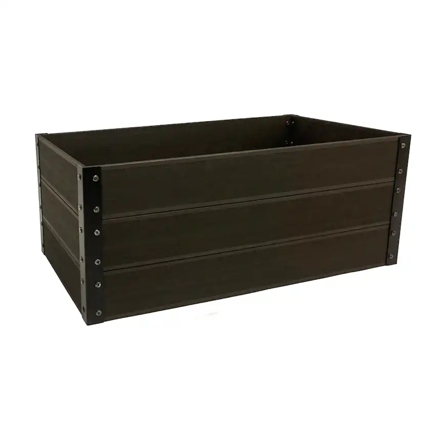 Blomlåda Hortus Planteringlåda Antracitgrå WPC 36x44x85 cm för Utemiljö & Trädgård