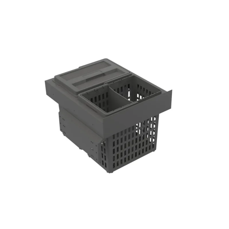 Källsorteringskärhållare Beslag Design Select Side Eco Mörkgrå