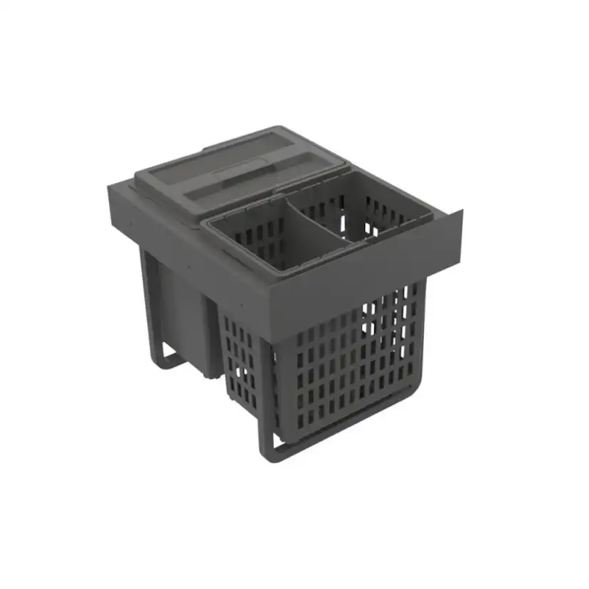 Källsorteringskärhållare Beslag Design Select Base Eco Mörkgrå