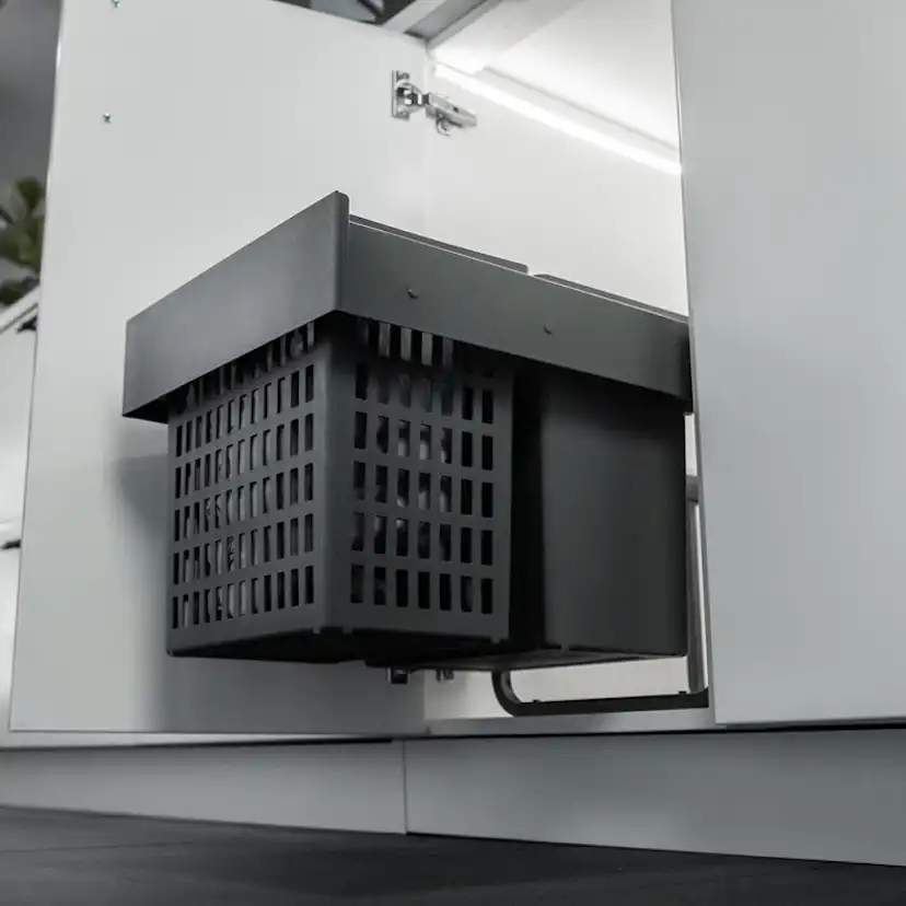 Källsorteringskärhållare Beslag Design Select Base Eco Mörkgrå