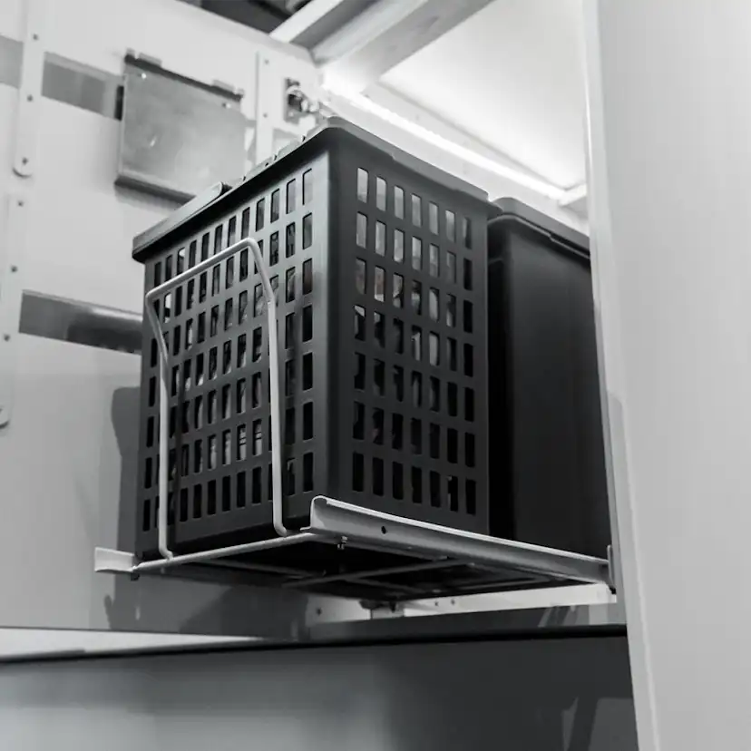 Källsorteringskärhållare Beslag Design Select Basic Eco Mörkgrå