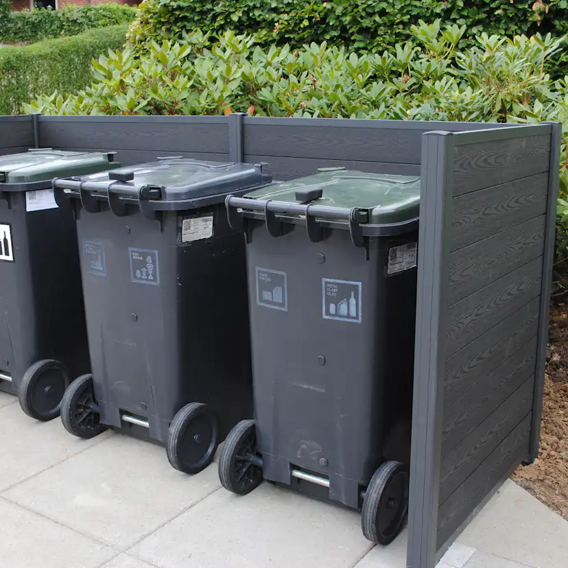 Staket Hortus Till Sopkärl Komposit Roma 121x256x95 cm