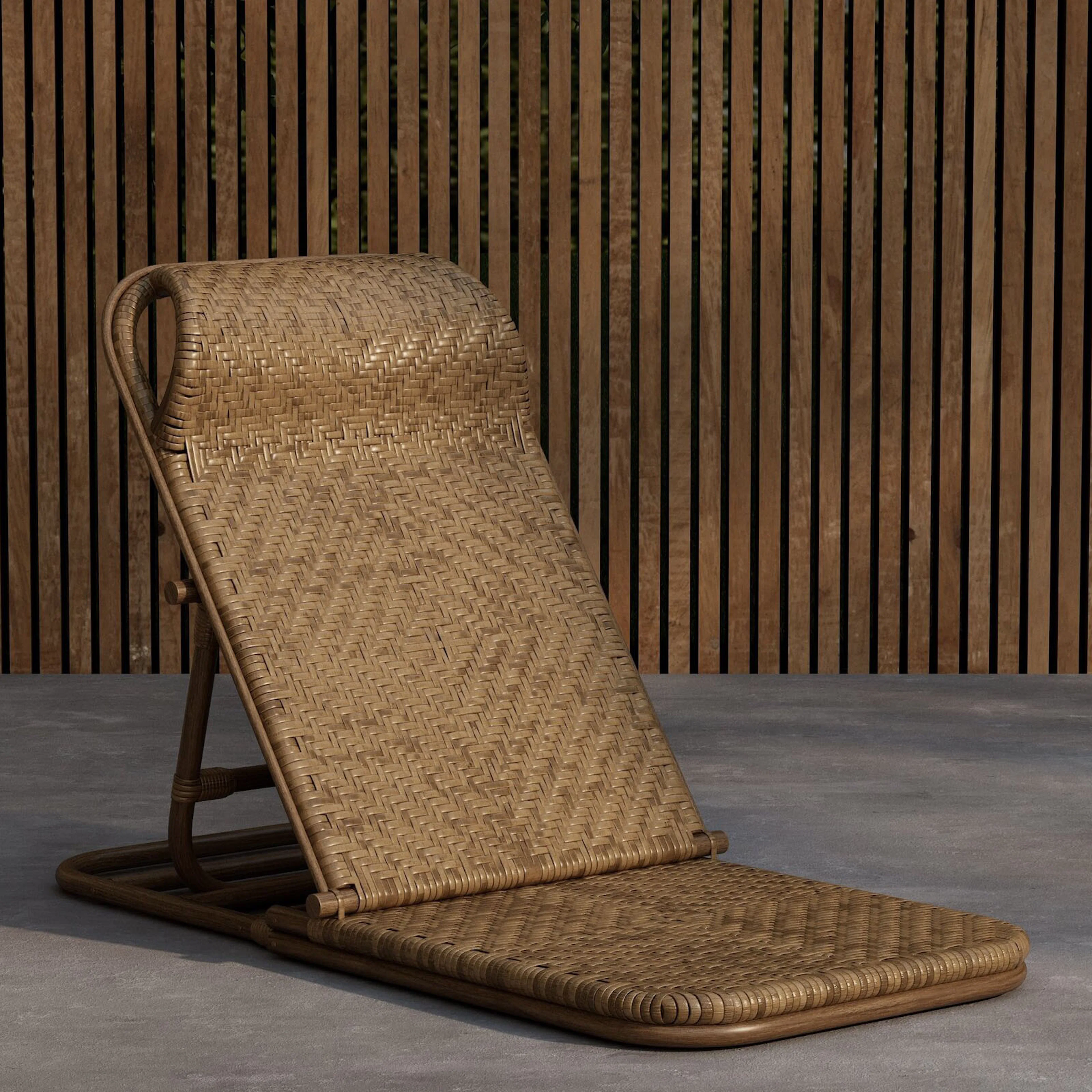 Solsäng Venture Home Ellie Fällbar Portabel Rottingstol