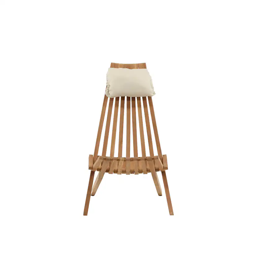 Loungestol Venture Home Kenya Utomhus, Klassisk Trästol i Teak