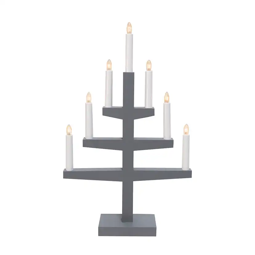 Ljusstake Star Trading Trapp 7-armad Adventsljusstake