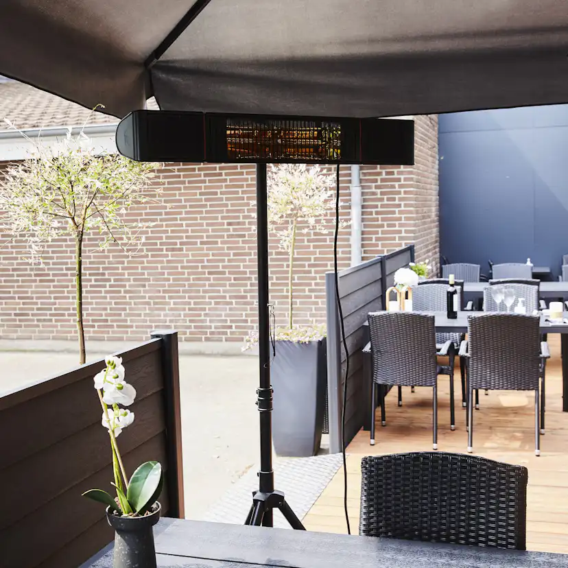 Terrassvärmare Heat1 Eco Pro-line 2000W Med Högtalare