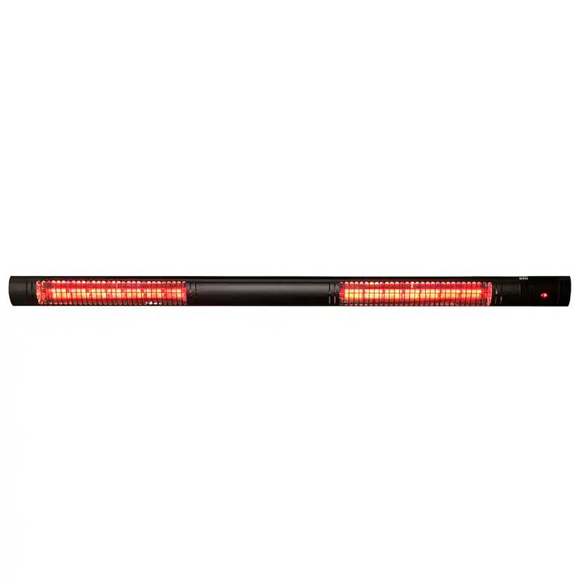 Gasolvärmare HEAT1 3000W Svart Dubbel Terrassvärmare för Uterum & Utomhusmiljö