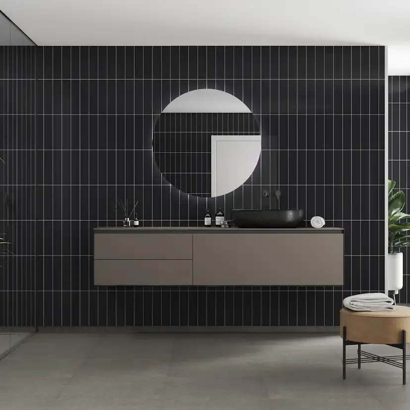 Våtrumsskiva Fibo 2124-M0830 HG Black Gloss 10x620x2400 mm