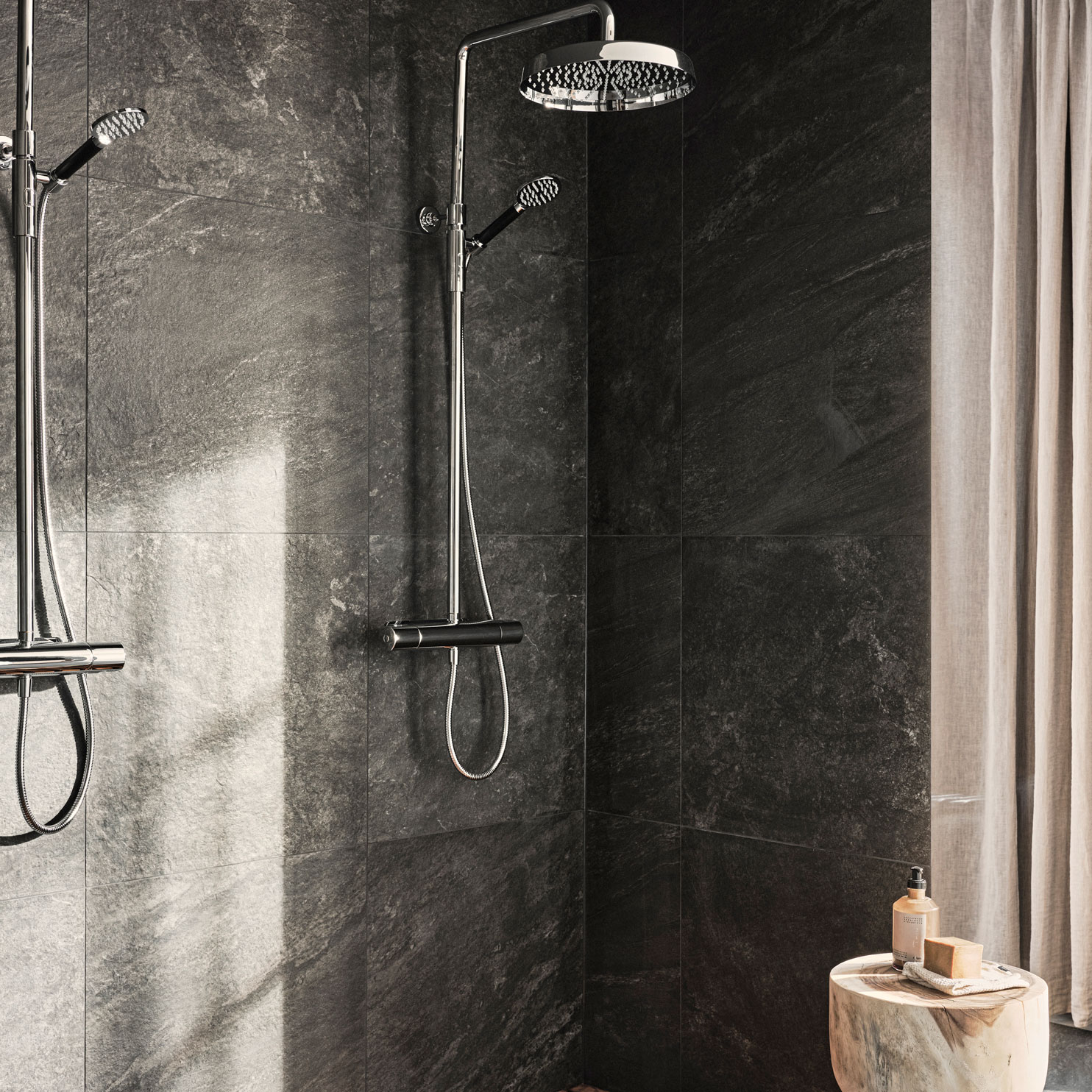 Klinker Bricmate D0505 Quartzit Black 5x5 cm