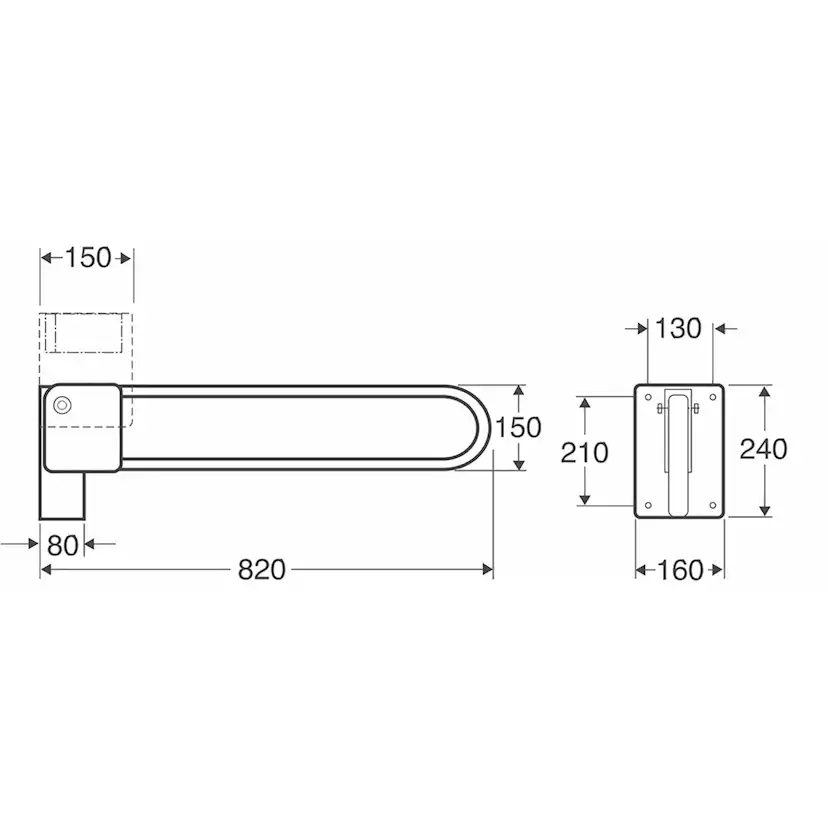 Toalettarmstöd Ifö