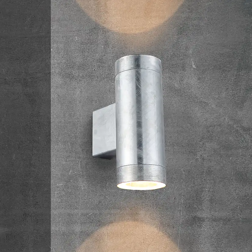 Fasadbelysning Nordlux Tin Maxi Dubbel Galvaniserat Stål för Utomhusbruk