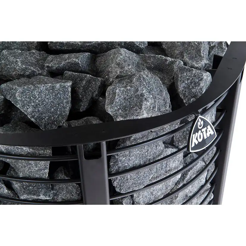 VedeldatBastuaggregat Kota Inari Två Stenkorgar