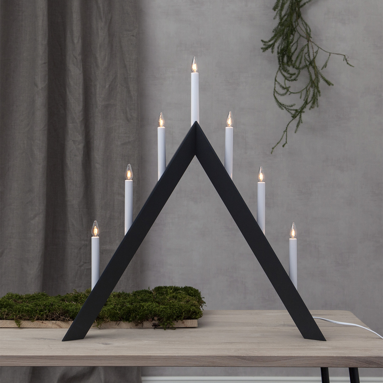 Adventsljusstake Star Trading Arrow 64 cm 7L