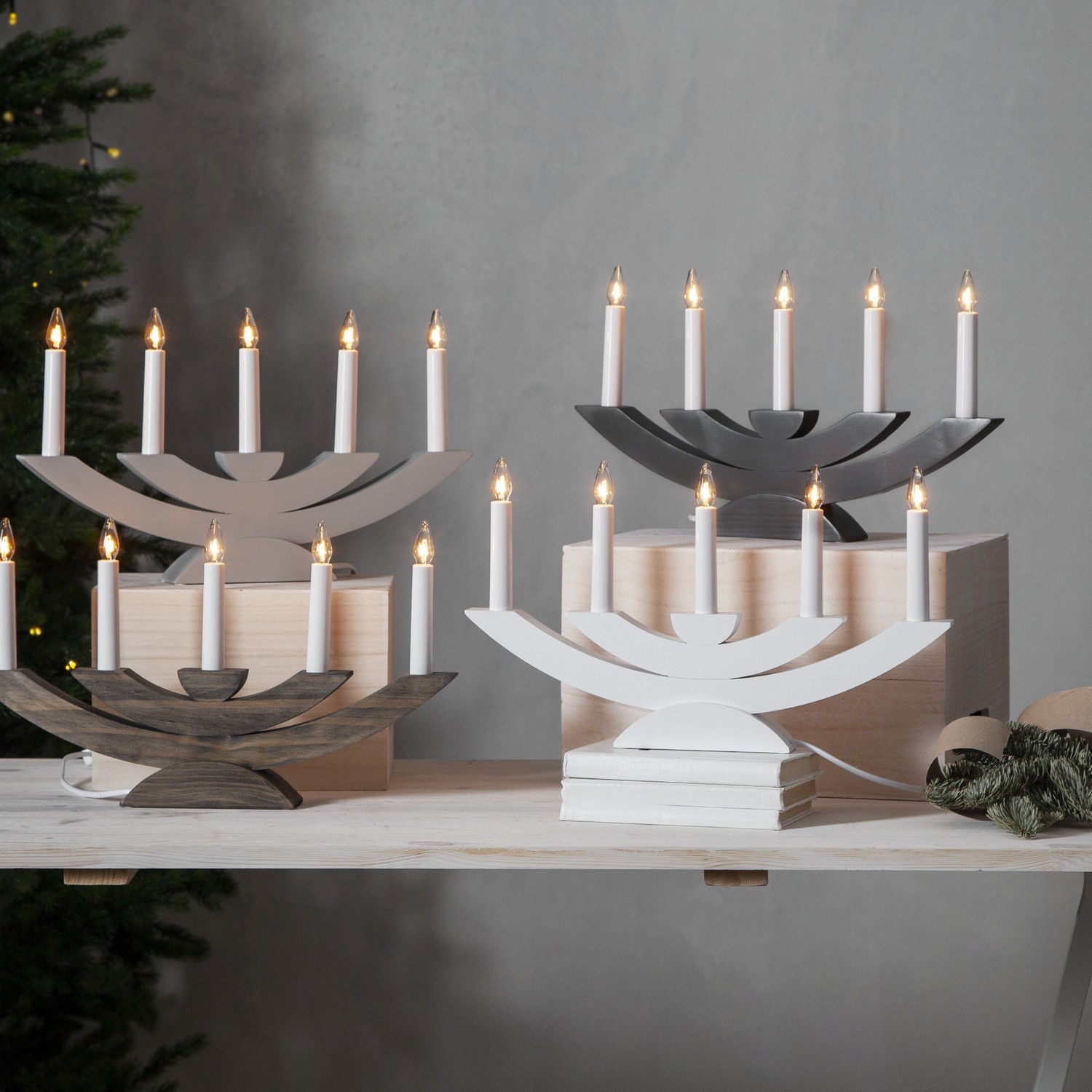 Adventsljusstake Star Trading Navida 5L