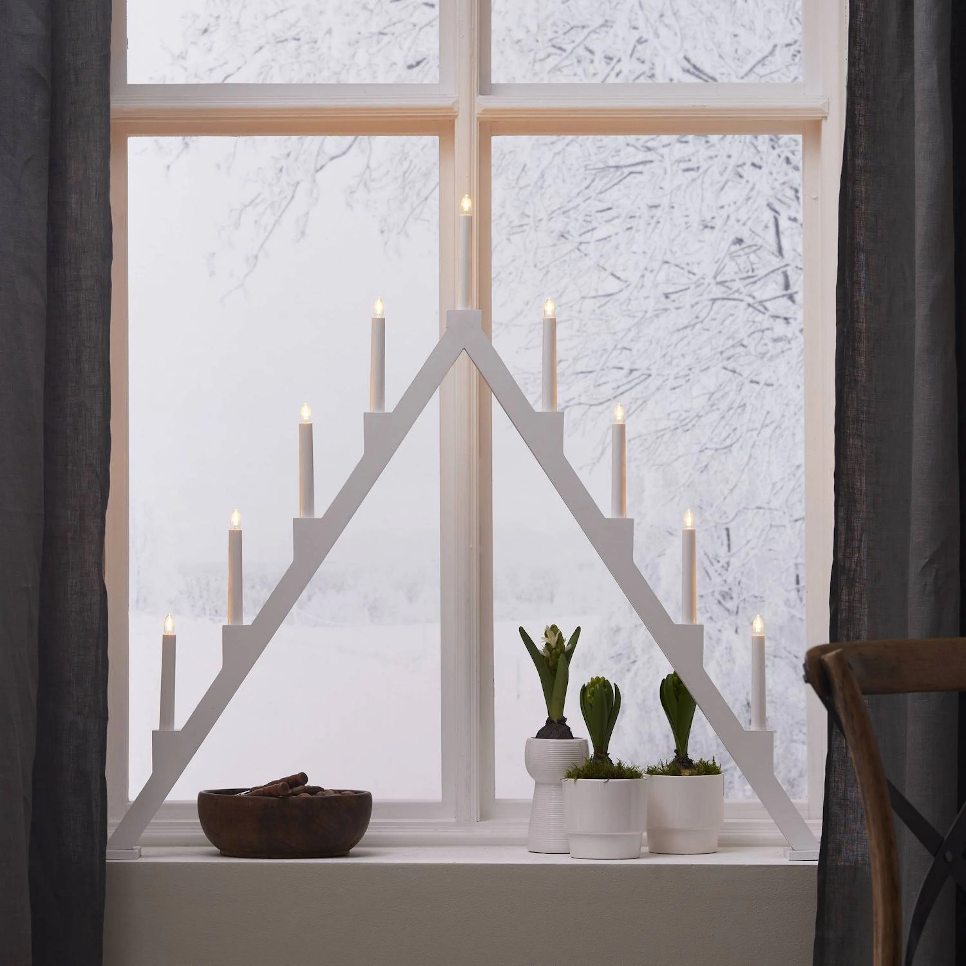 Adventsljusstake Star Trading Torpa 9 Ljus