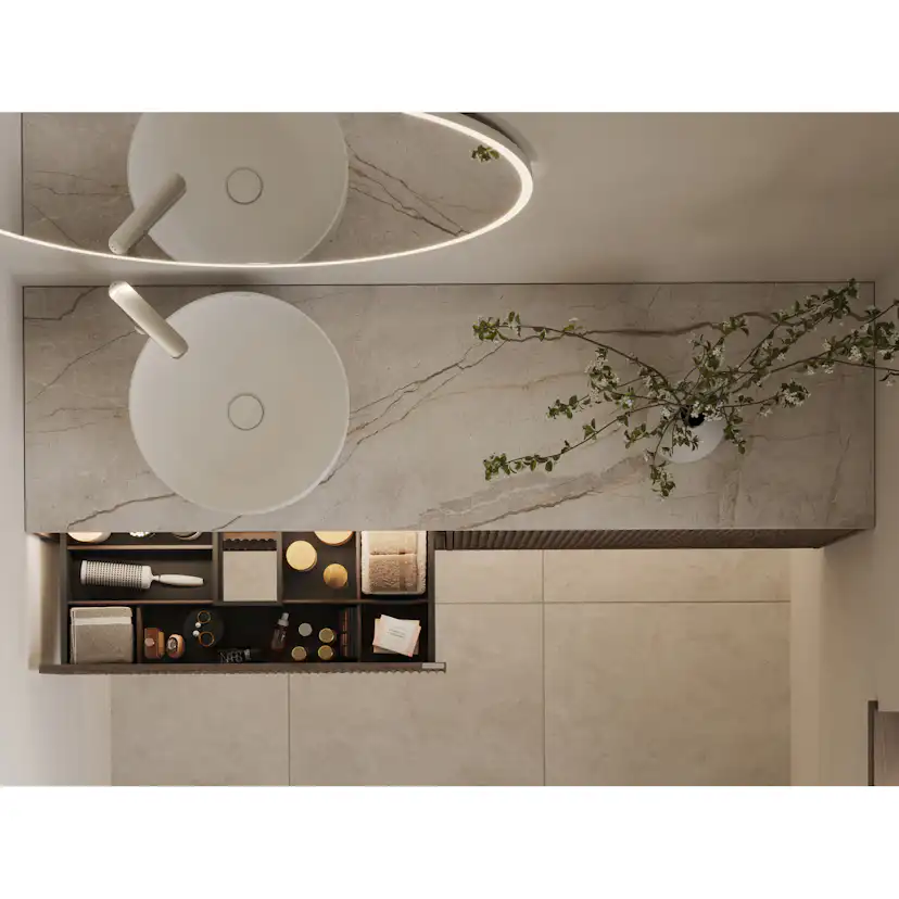 Tvättställsskåp Svedbergs Epos 160x45 med 2+2 Lådor