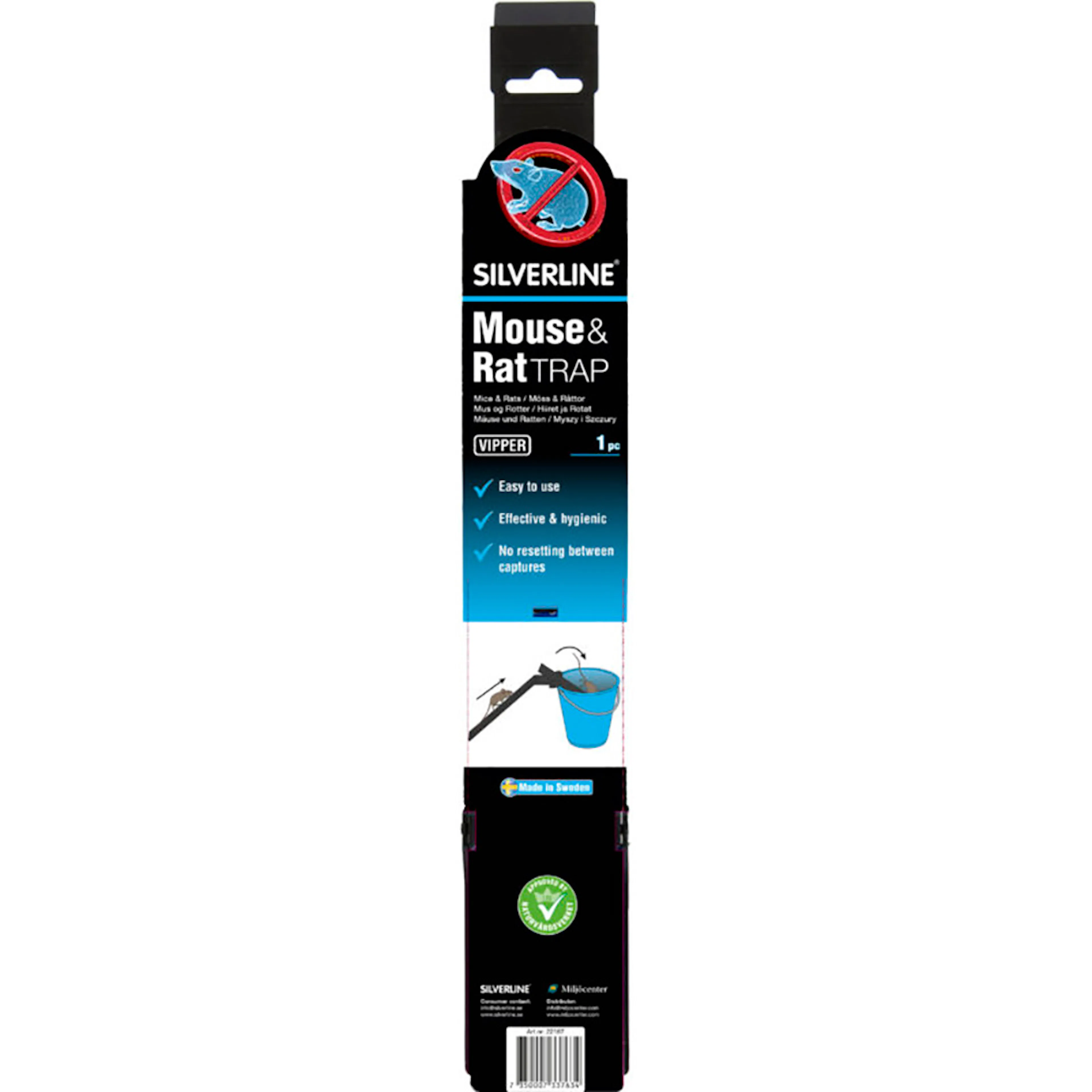 Mus och Råttfälla Silverline Vippfälla Vipper