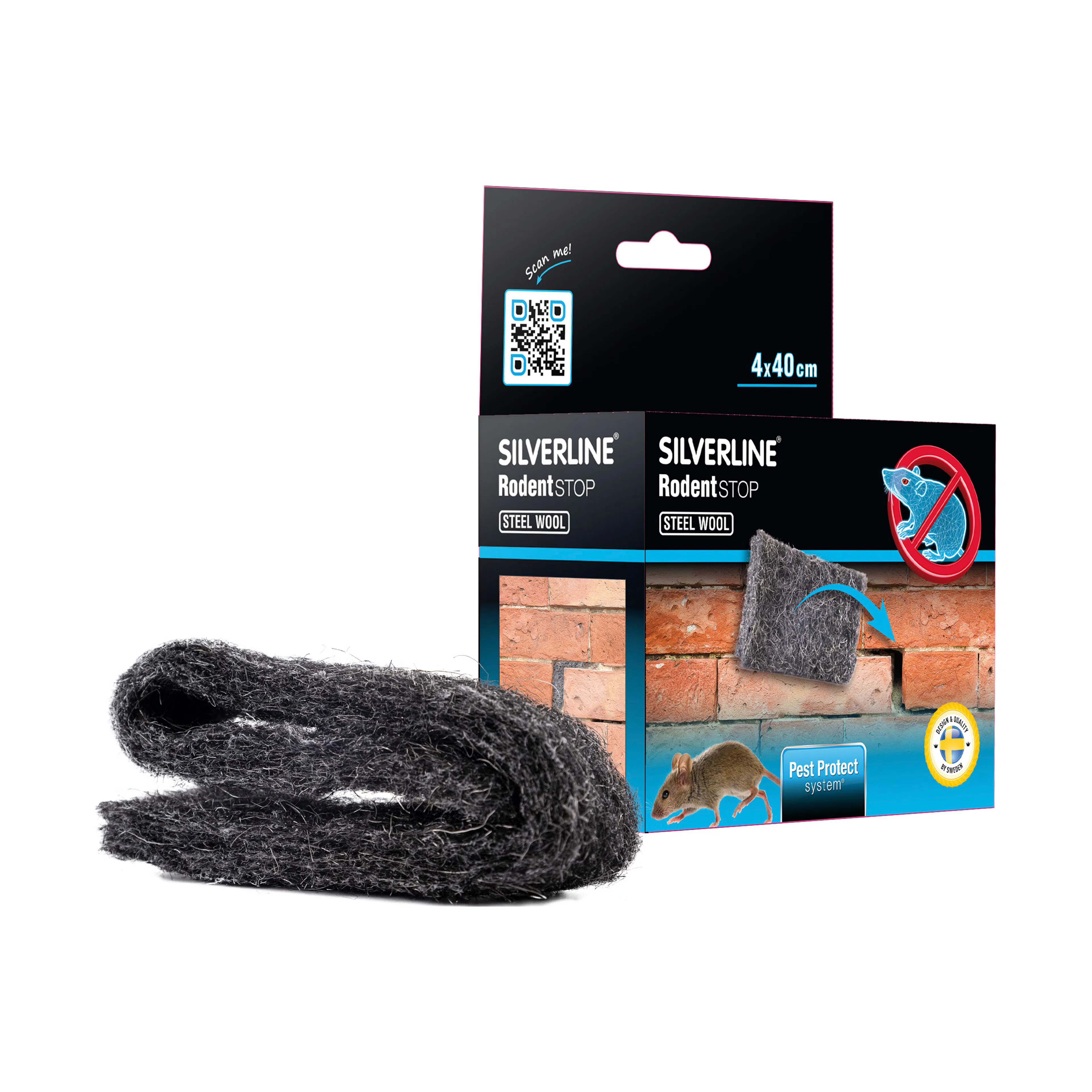 Tätning Mus&Råtta Silverline Stålull