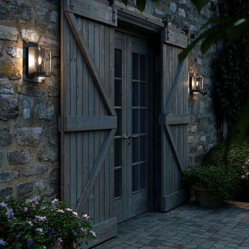 Fasadbelysning Nordlux Griffin Rökfärgad Metall Utebelysning