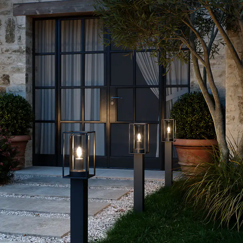 Pollare Nordlux Griffin Utebelysning i Rökfärgad Metall