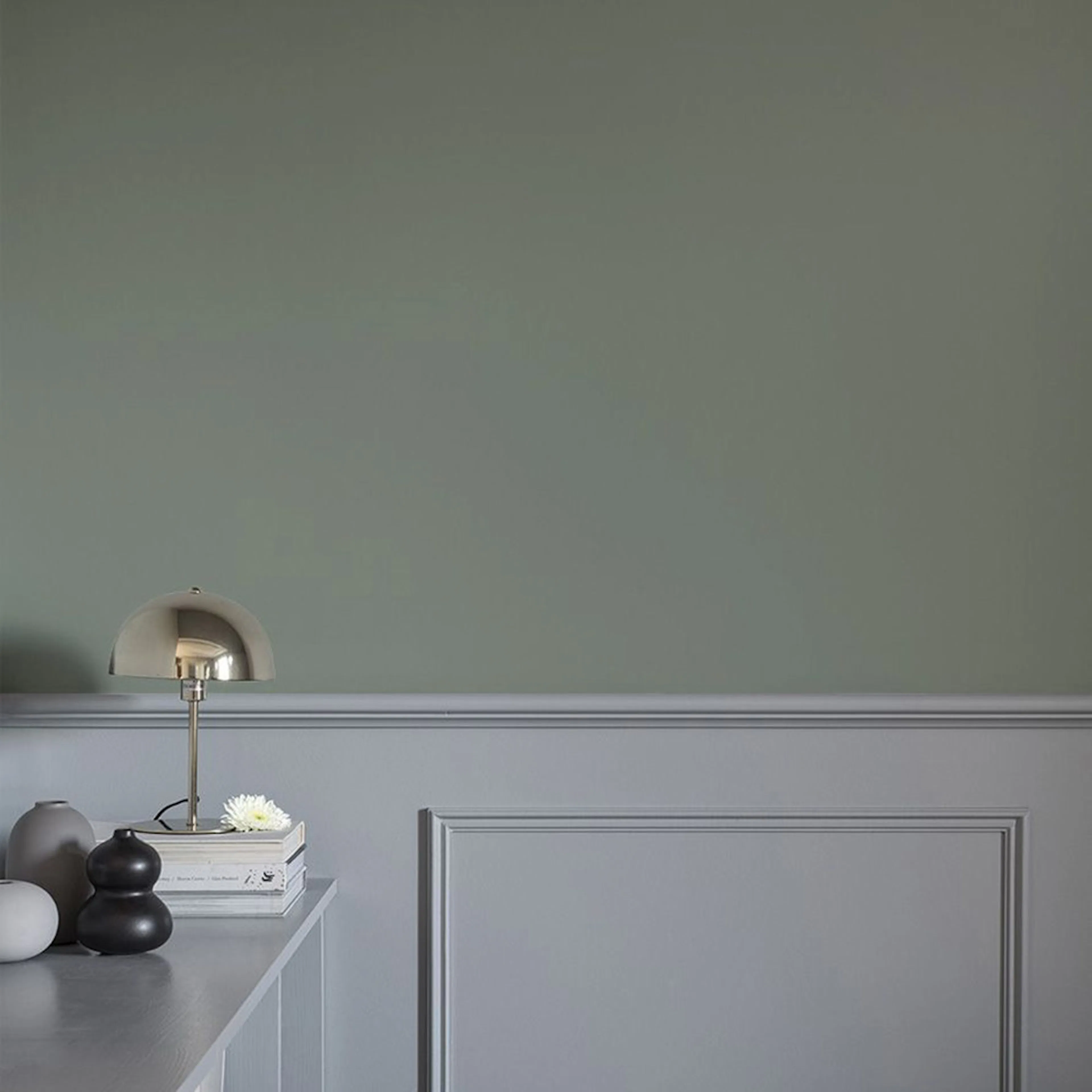 Tapet Duro Akvarell Norrsken 222-41 QuickUp, Enfärgad Grön