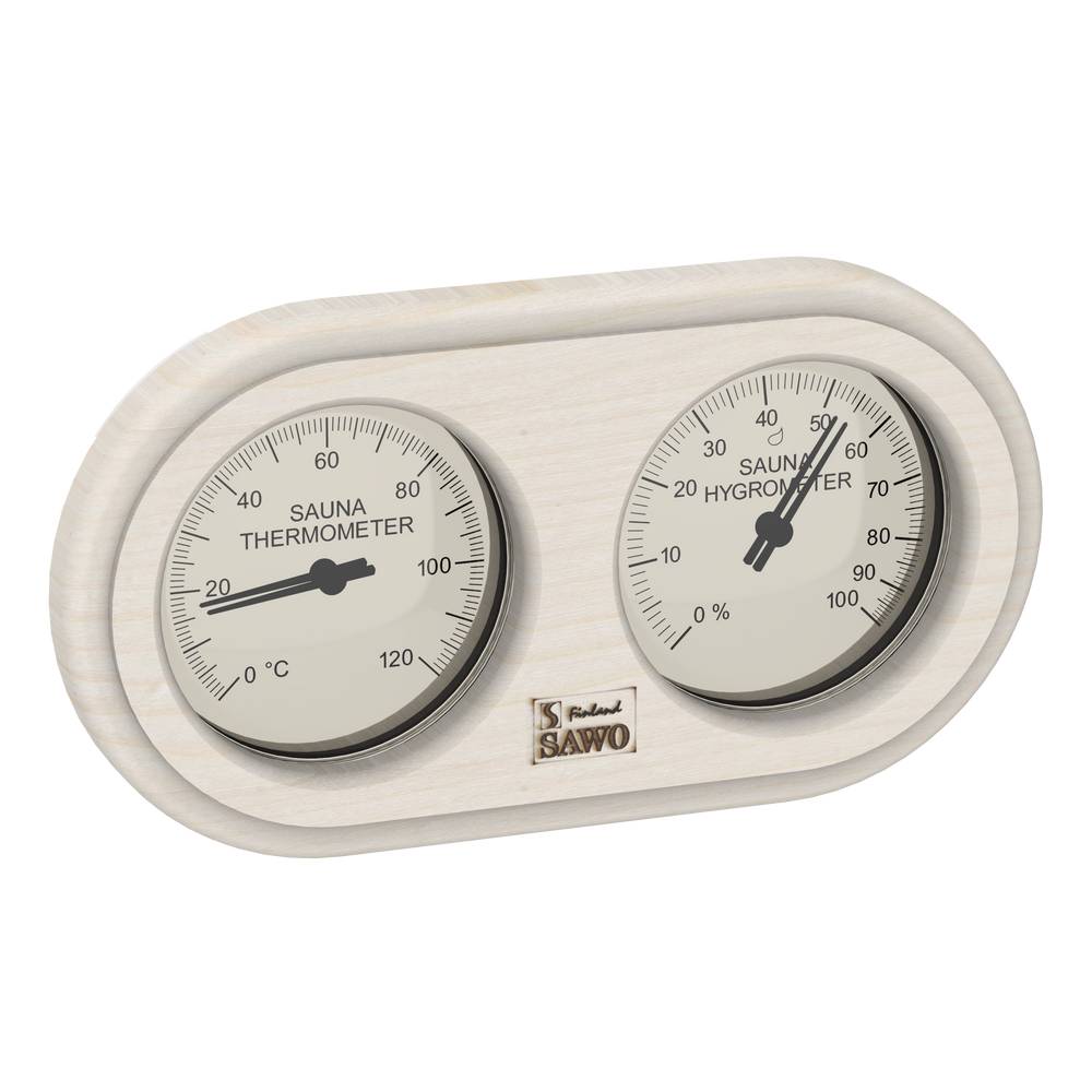 Bastu Thermo-Hygrometer SAWO Rundad