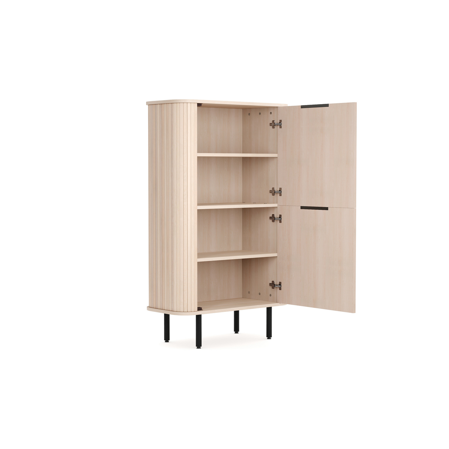 Högskåp Bark Kopparbo Skåp Vitlaserad Ek