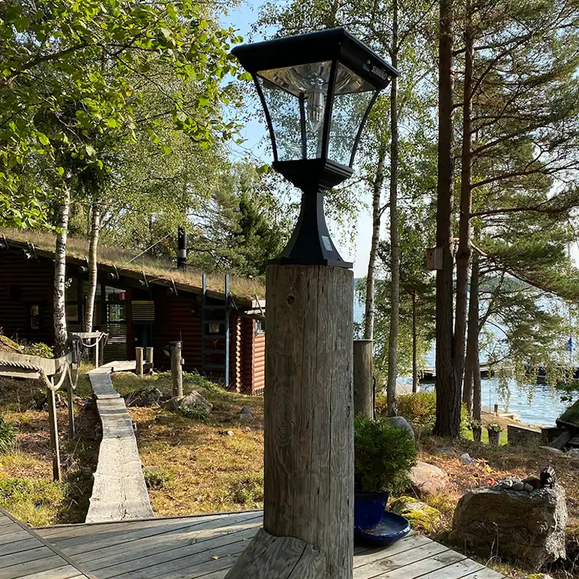 Stolplykta Sunwind Solar Utomhuslampa med LED & Solcell