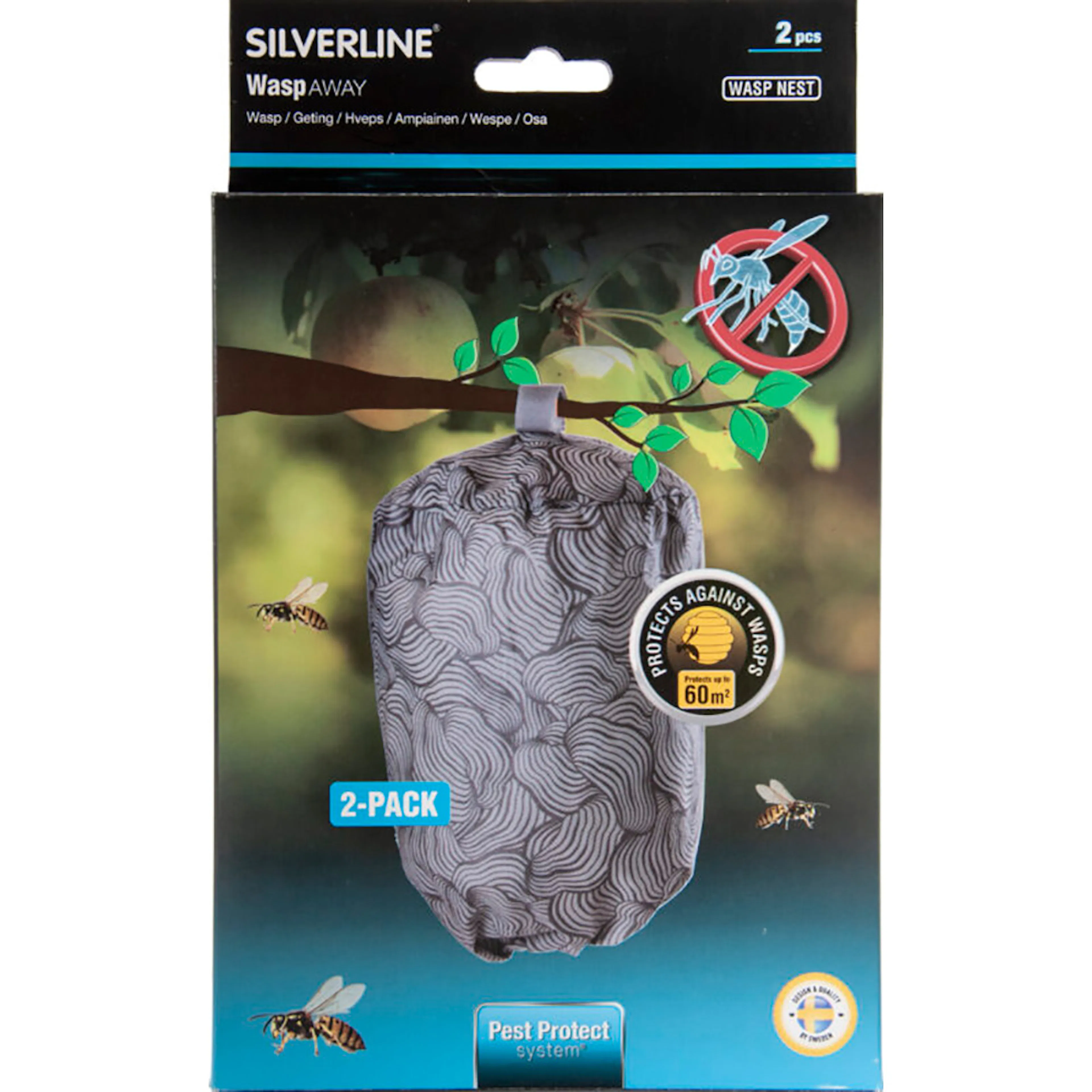 Getingskrämma Silverline Wasp Nest 2-pack