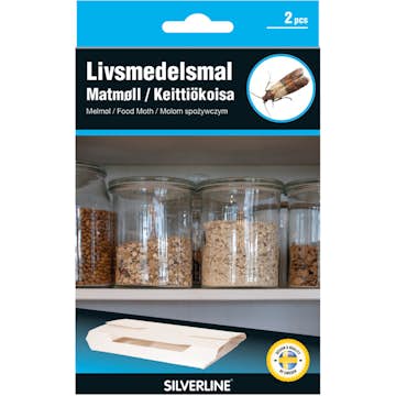 Livsmedelsmalfälla Silverline 2-pack
