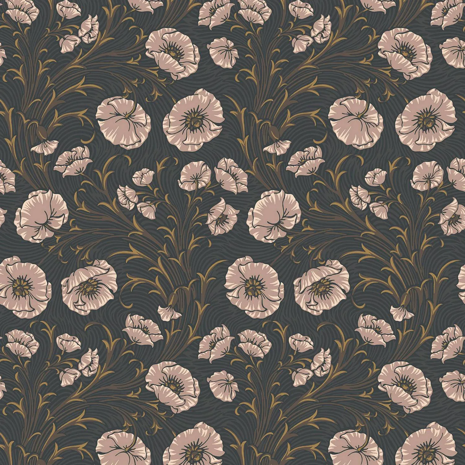 Tapet Boråstapeter Poppy Flow 2268