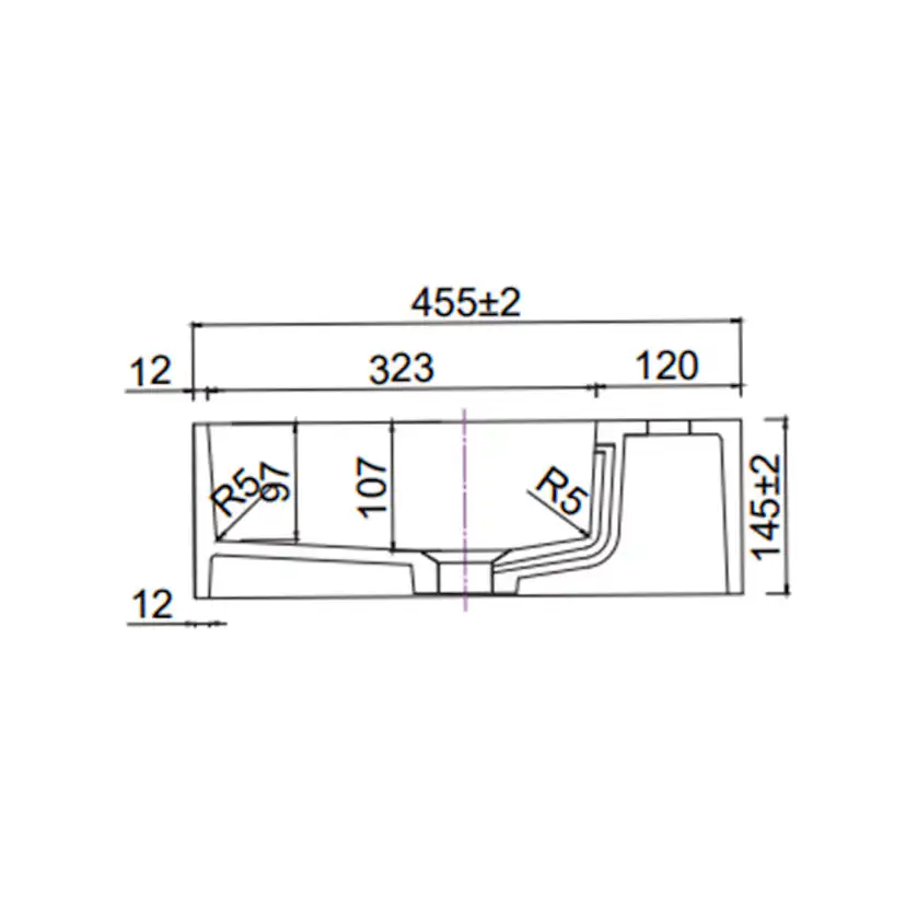 Tvättställ Lavabo Solid Surface 60