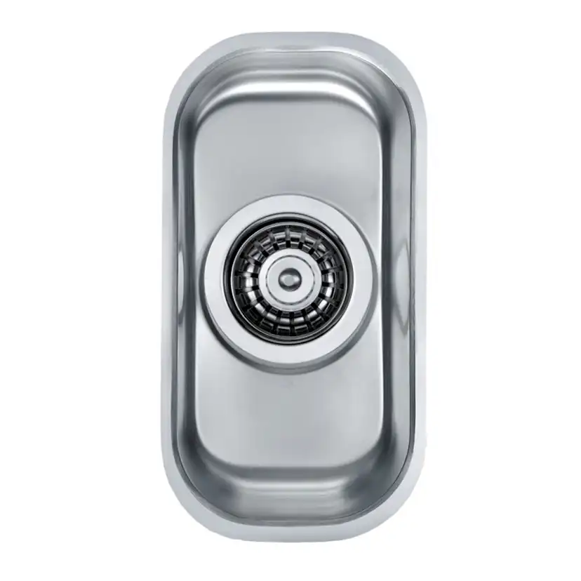 Diskho DecoSteel Variant 110 Rostfri Enkel med Korgventil & Vattenlås