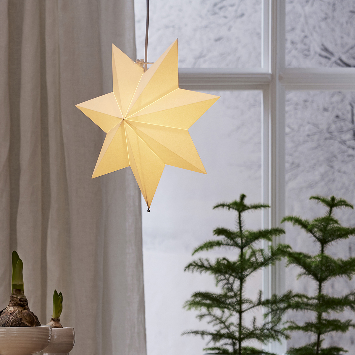 Pappersstjärna Star Trading Polar 40 cm Adventsstjärna till Fönster