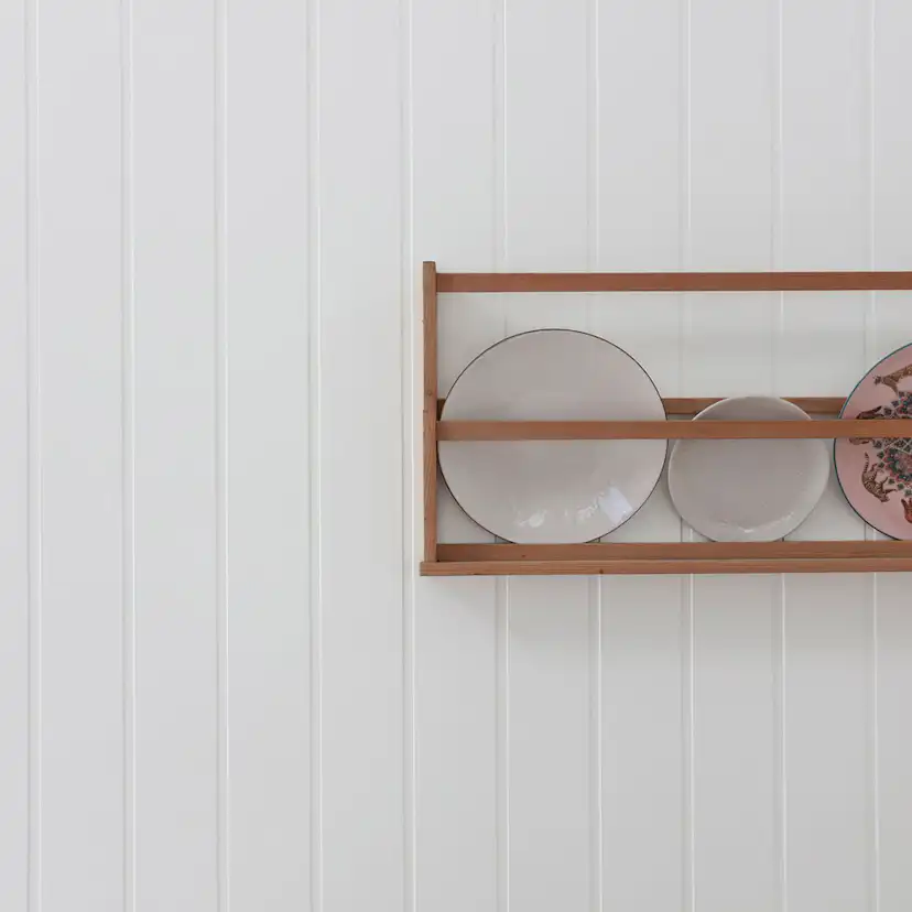 Väggpanel Huntonit penselmålad Skygge Vit