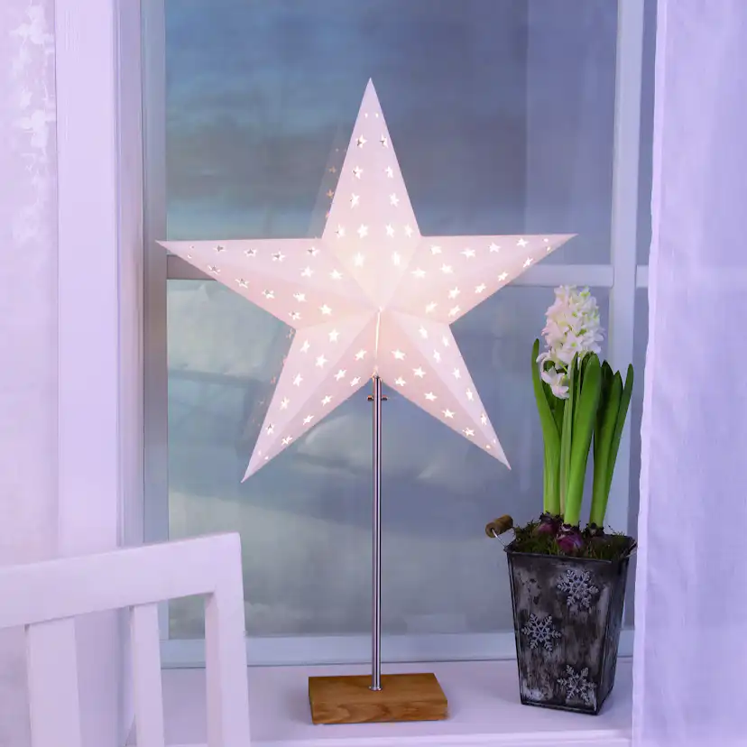 Adventsstjärna Star Trading Leo inkl. Fot och Skärm